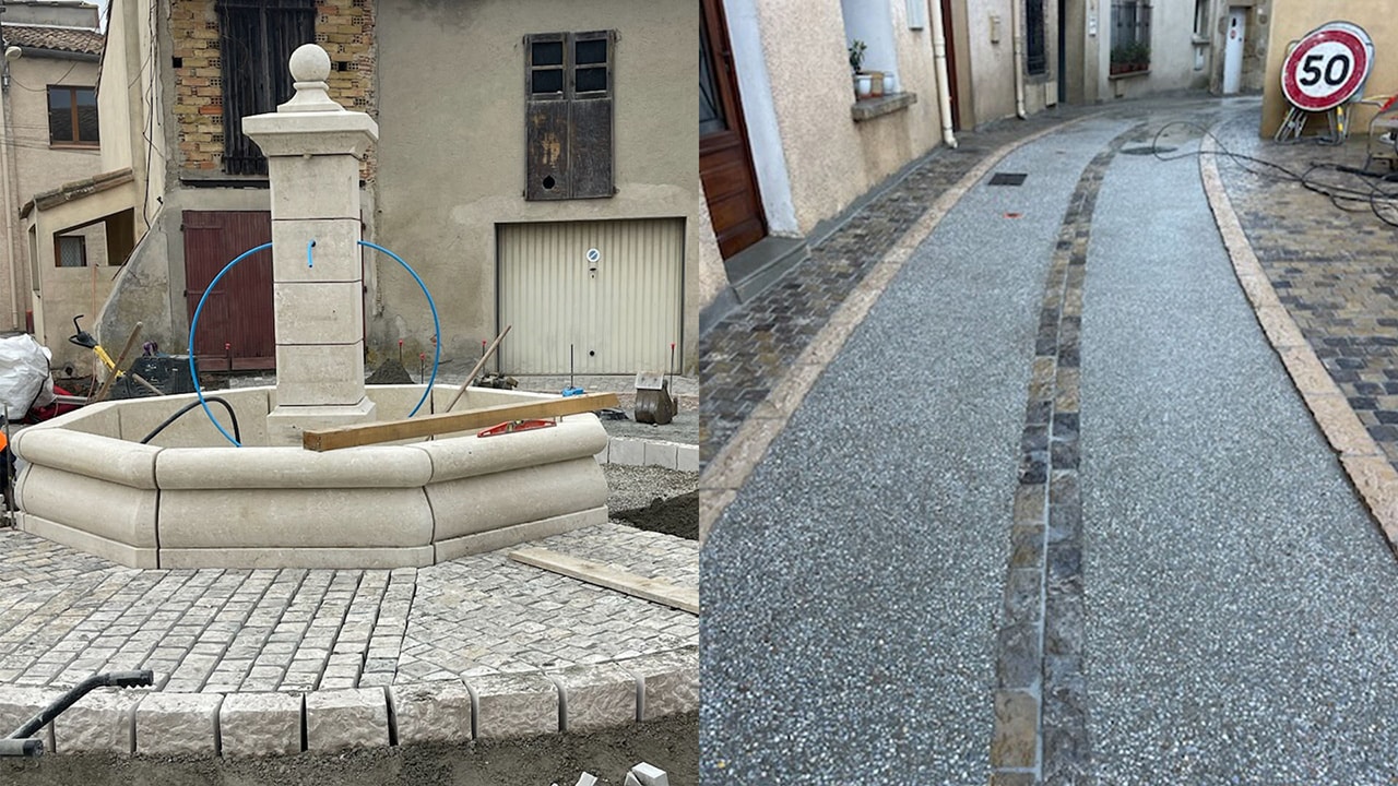 Photos des grands axes de rénovation du village La Force dans l’Aude