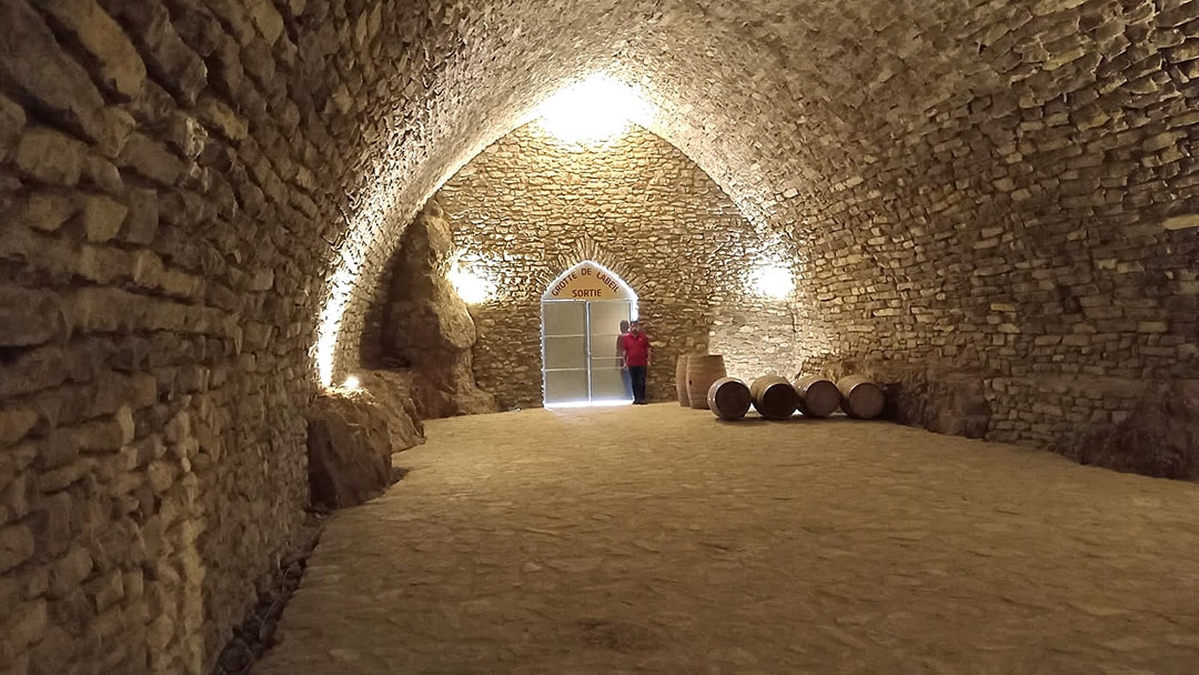 Photo de la nouvelle sortie de la grotte de Labeil